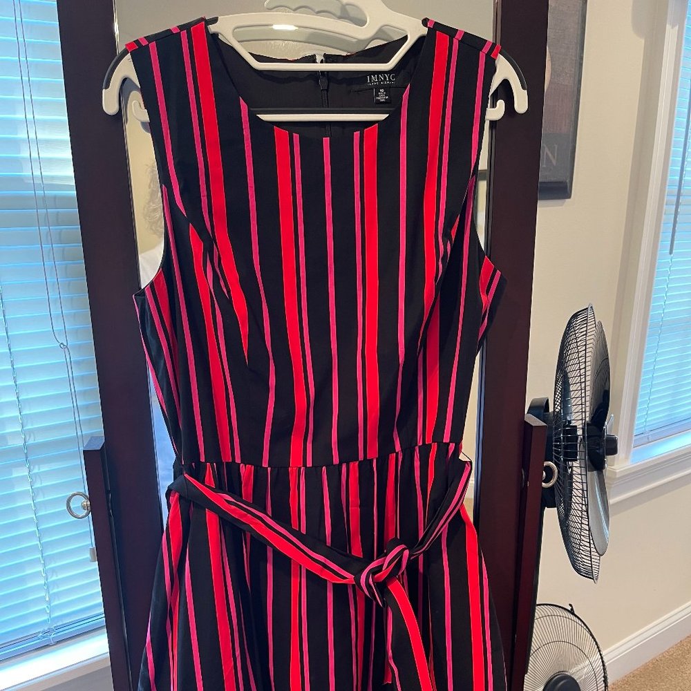 IMNY fit and flare striped dress